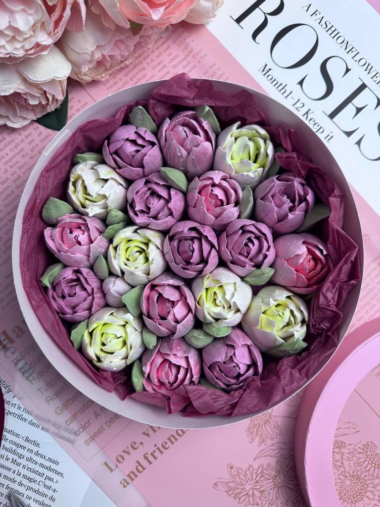 Хит! Шляпная коробочка тюльпаны D20