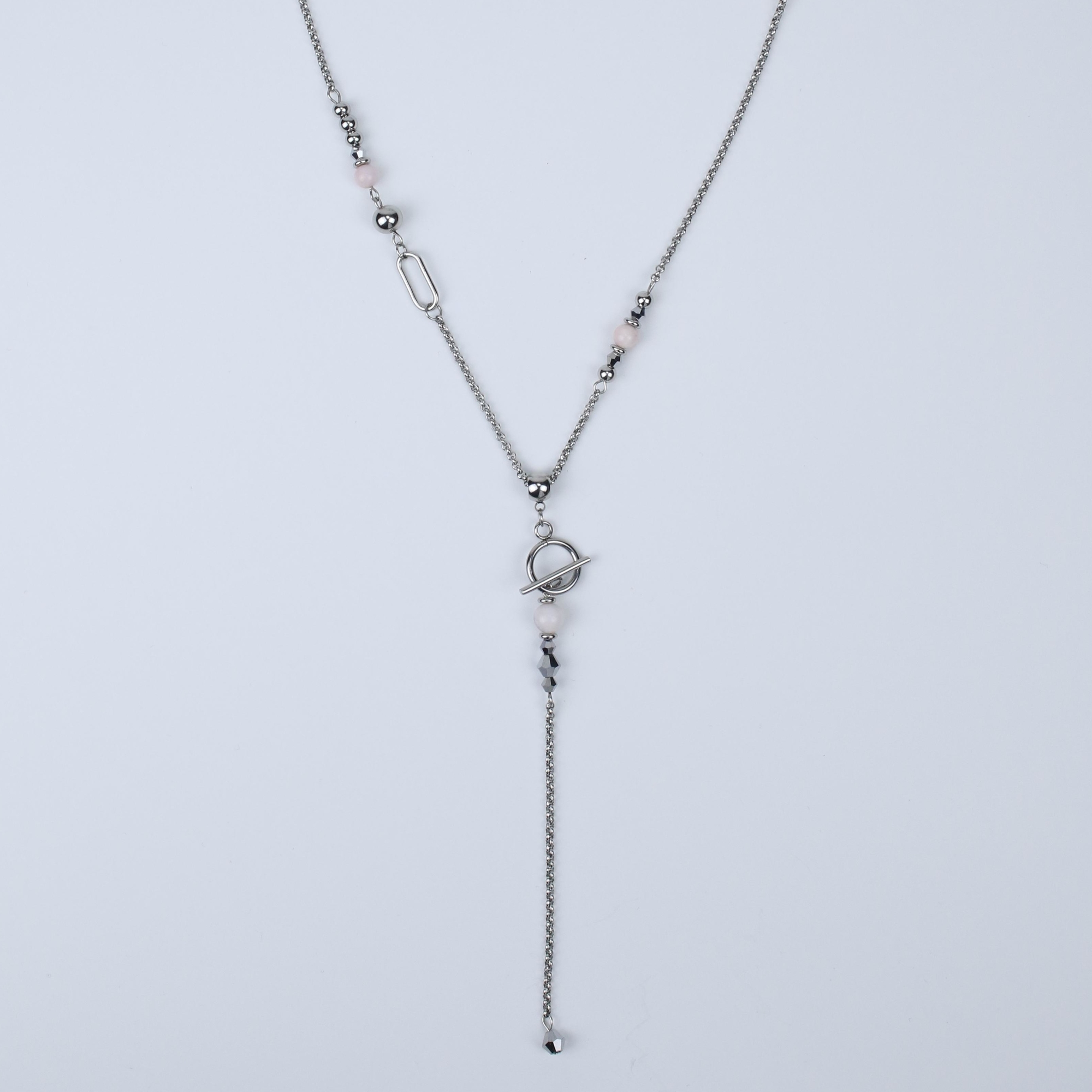 Подвеска с розовым опалом ELINICE