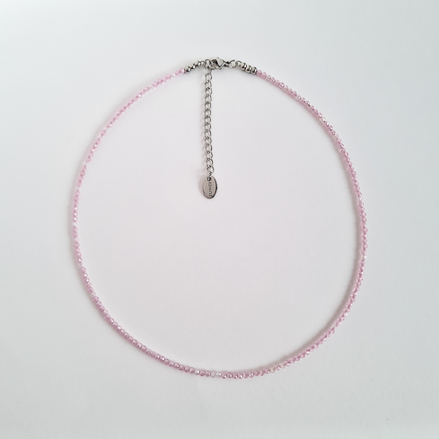 Чокер ELINICE из розового циркона