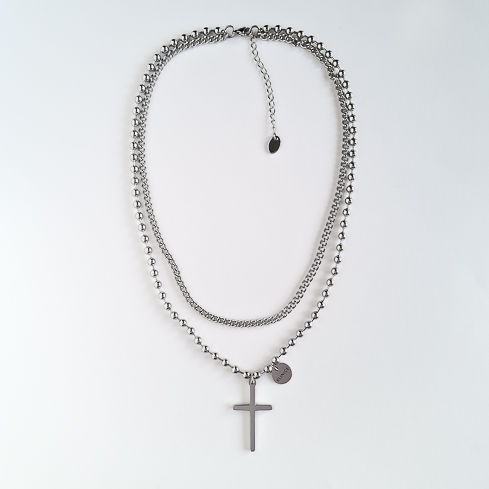 Подвеска ELINICE цепь с крестиком