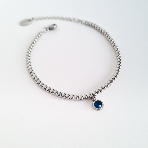 Браслет ELINICE с синим кристаллом