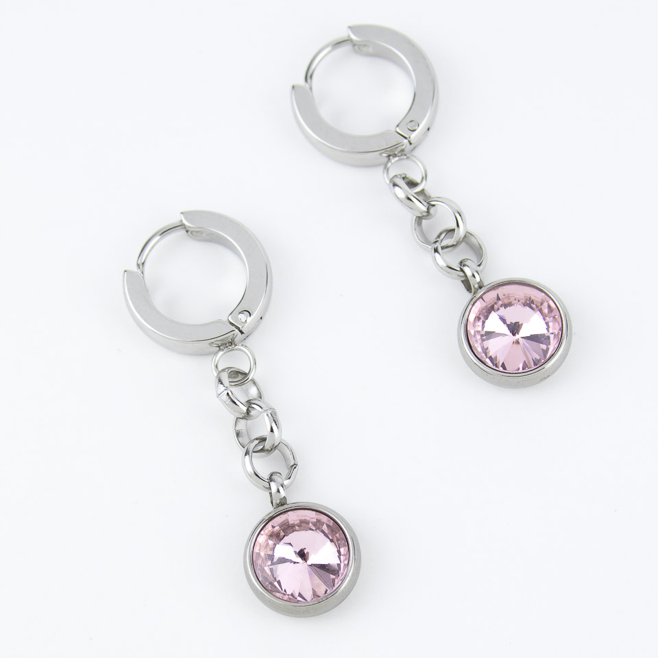 Серьги ELINICE с подвесными кристаллами Swarovski