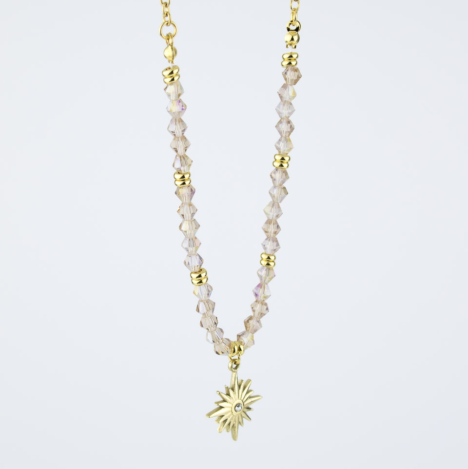 Подвеска ELINICE Звезда с кристаллами в золоте