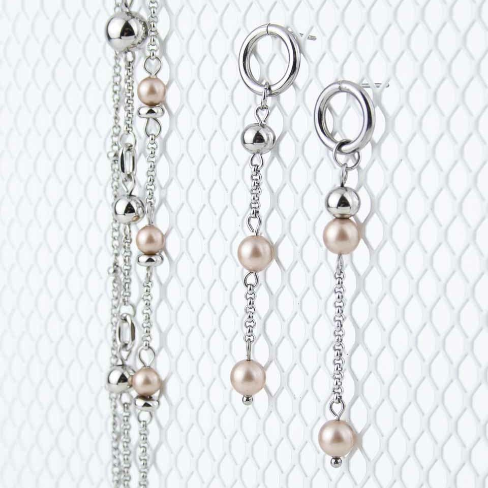 Серьги ELINICE с жемчугом Swarovski