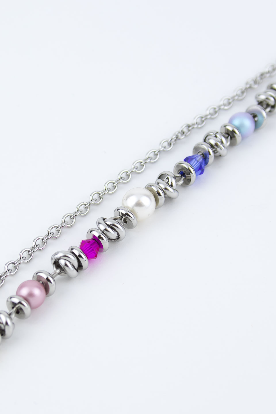 Браслет ELINICE с цветными кристаллами и жемчугом Swarovski