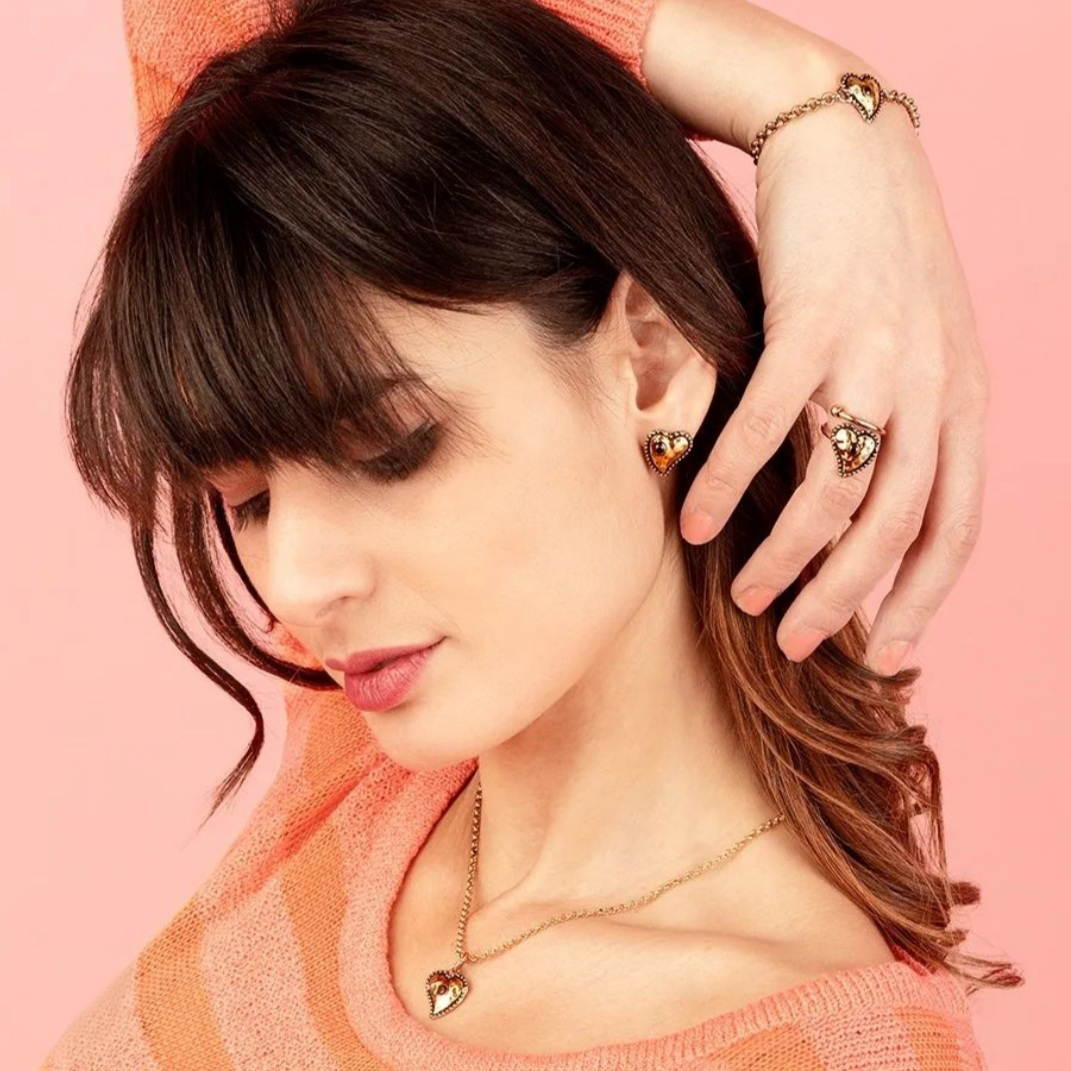 Колье с гранатом ALCOZER & J F026C