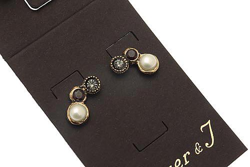 Серьги с жемчугом, гранатом и Swarovski ALCOZER & J O48CR24