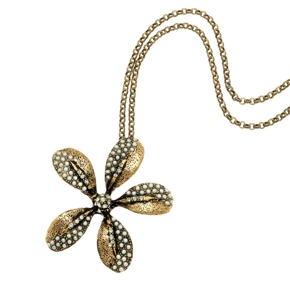 Колье  ALCOZER & J  с жемчугом и Swarovski