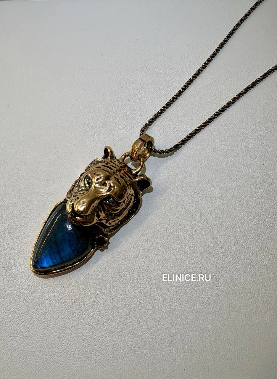 Колье с лабрадором, рубином и Swarovski ALCOZER & J C88IM24