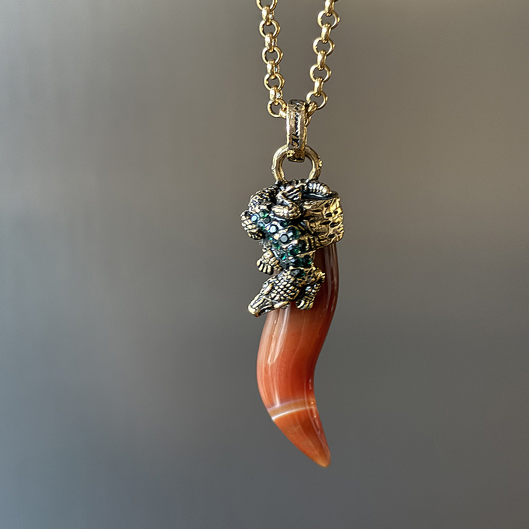 Колье c сердоликом и Swarovski ALCOZER & J C78OC24