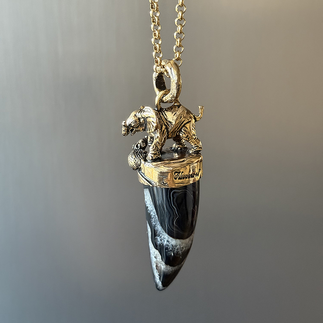 Колье с ботсванским агатом ALCOZER & J C98CM24