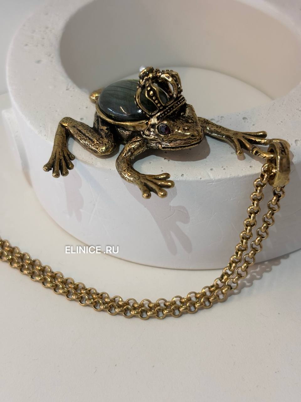 Колье с лабрадором, жемчугом и сапфиром ALCOZER & J C108HU24