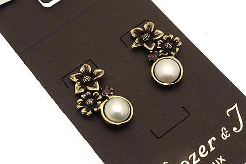 Серьги с жемчугом и рубином ALCOZER & J O48FJ24