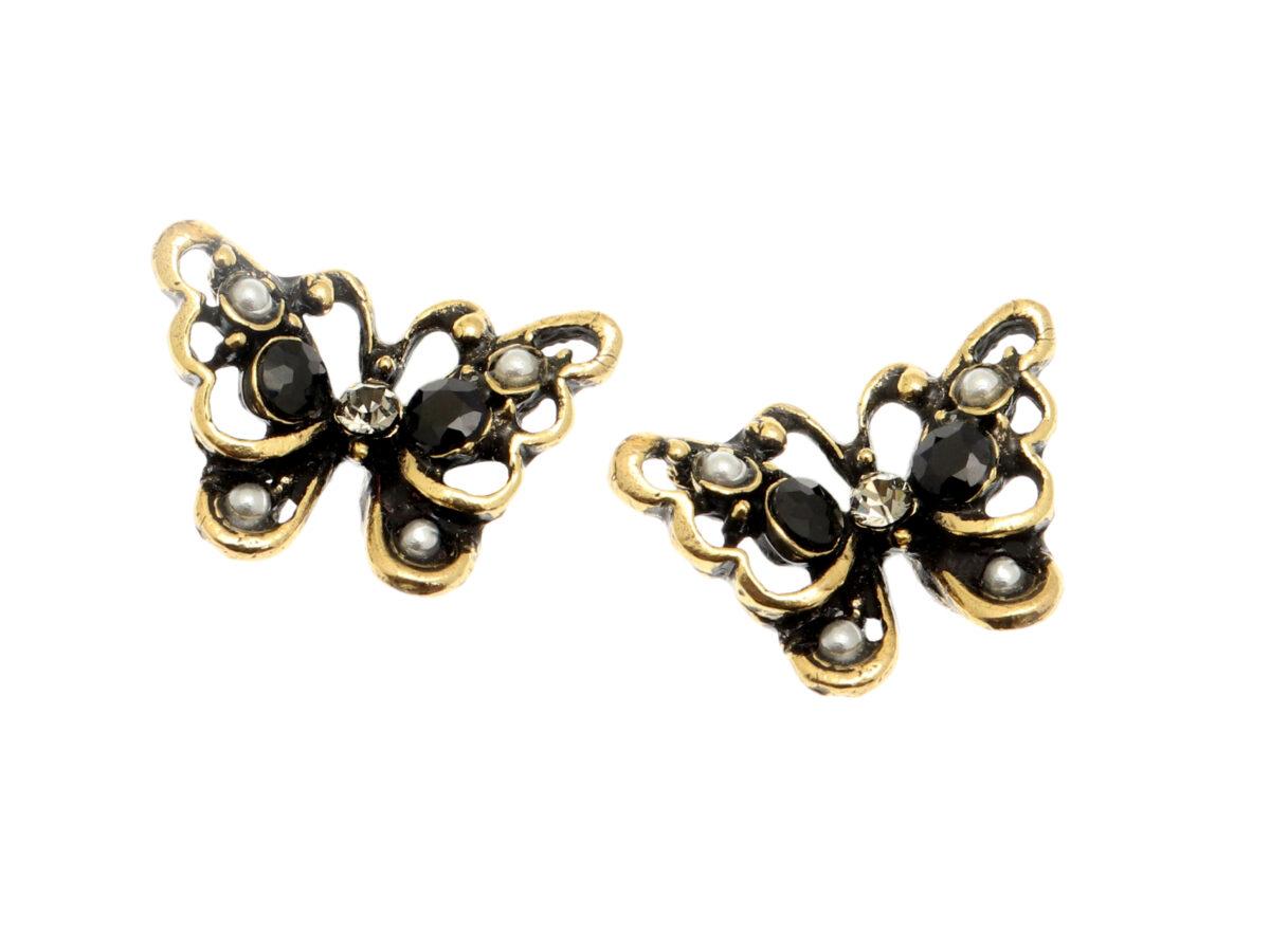 Серьги с сапфиром и жемчугом и Swarovski ALCOZER&J OP3500C