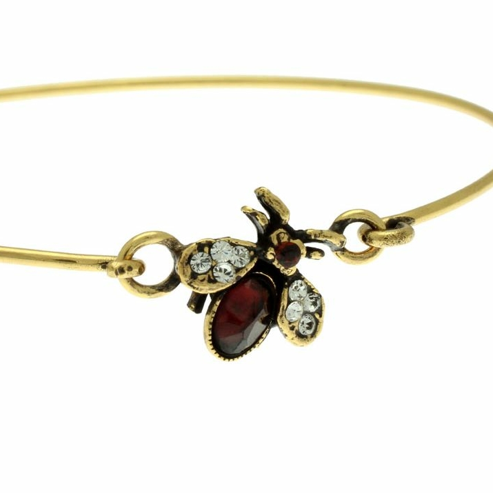 Браслет  ALCOZER&J   с гранатом и Swarovski