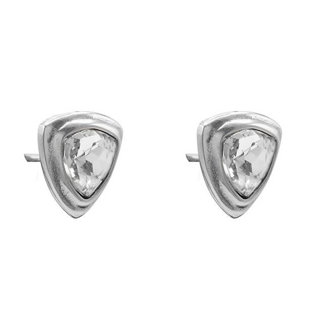 Серьги пусеты крупные CICLON 251608-66 Белый