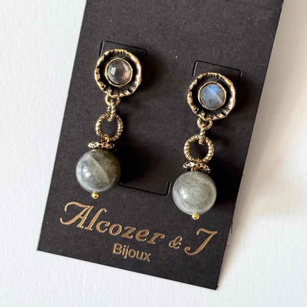 Серьги с лабрадором ALCOZER & J O38EK24