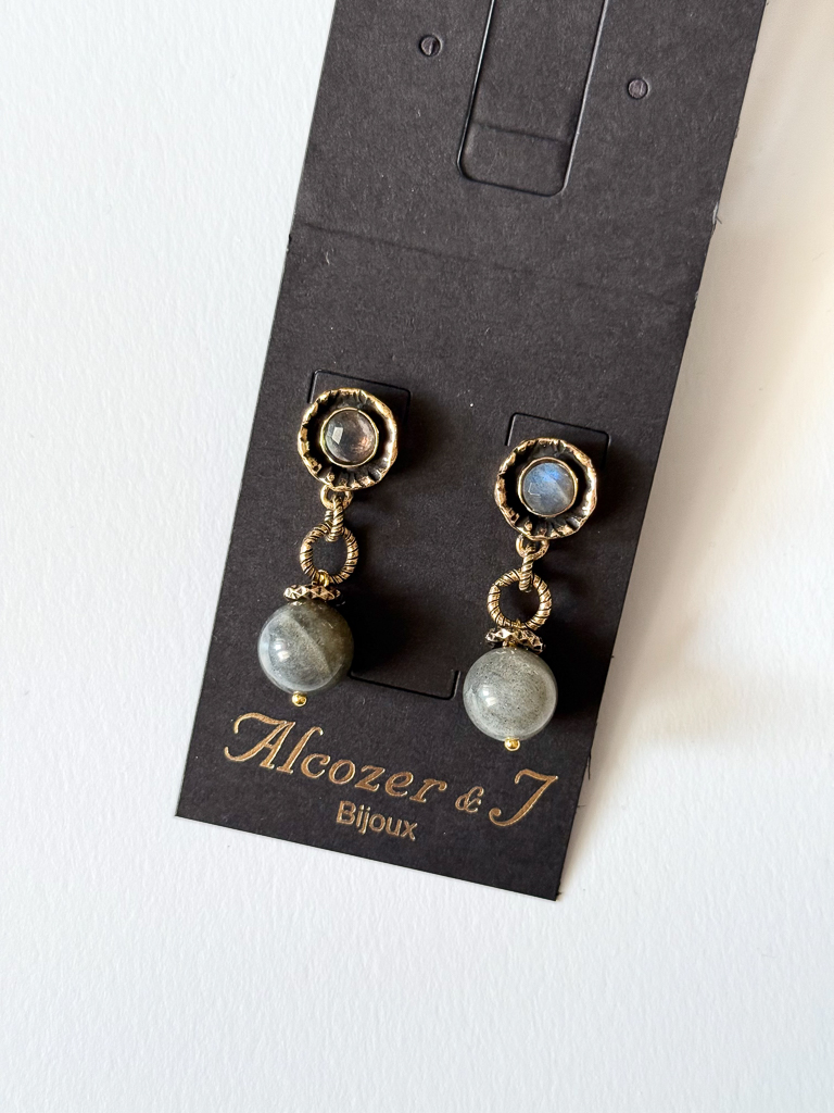 Серьги с лабрадором ALCOZER & J O38EK24