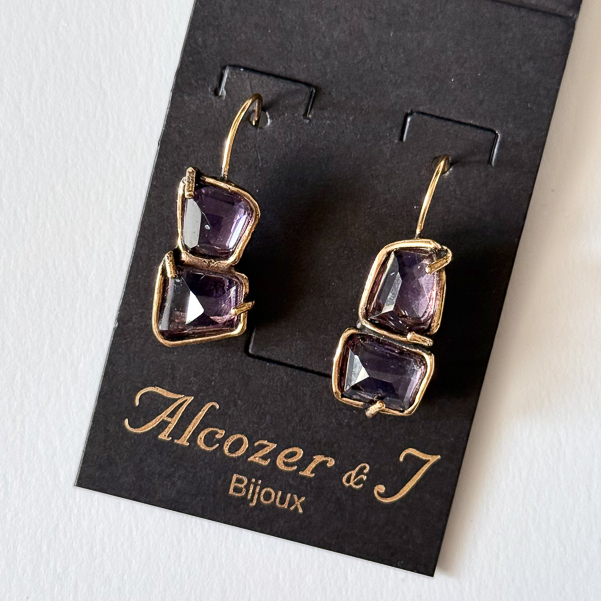 Серьги с аметистом ALCOZER & J O118DR24