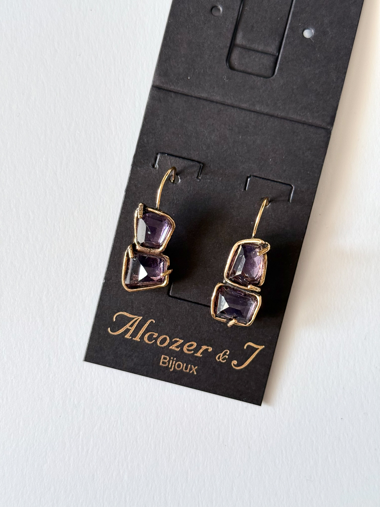 Серьги с аметистом ALCOZER & J O118DR24