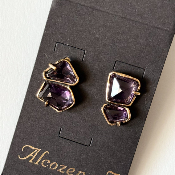 Серьги с аметистом ALCOZER & J O118EG24