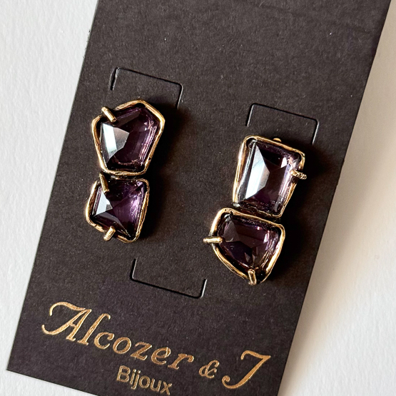 Серьги с аметистом ALCOZER & J O118DF24