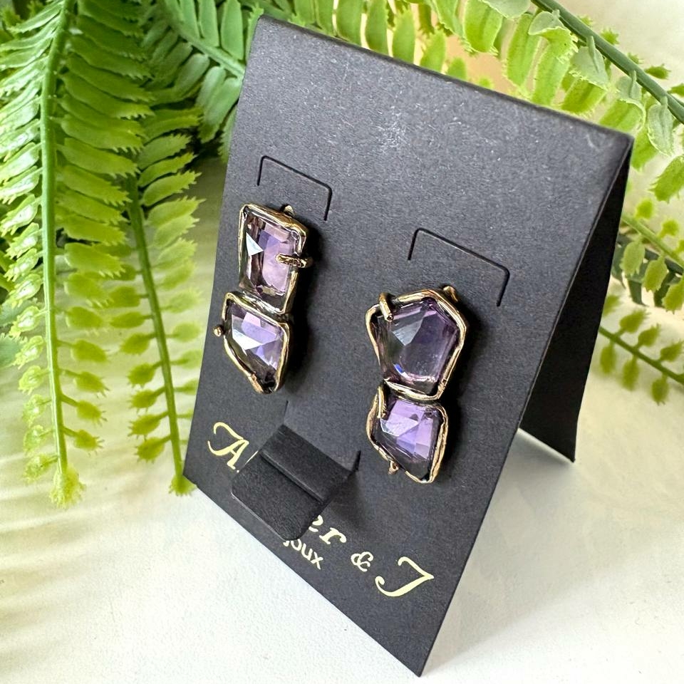 Серьги с аметистом ALCOZER & J O118DF24