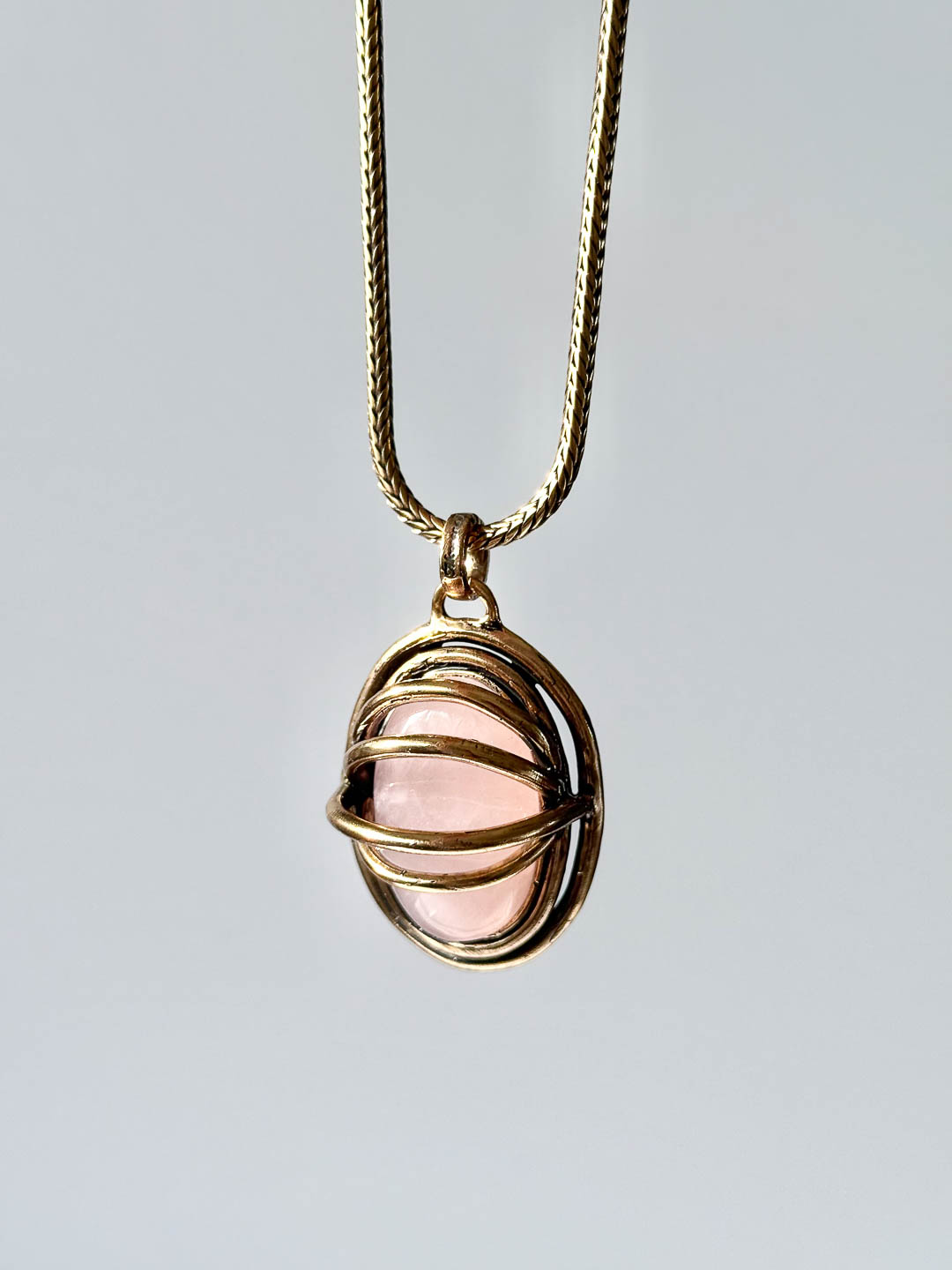 Колье с розовым кварцем ALCOZER & J C148OW24