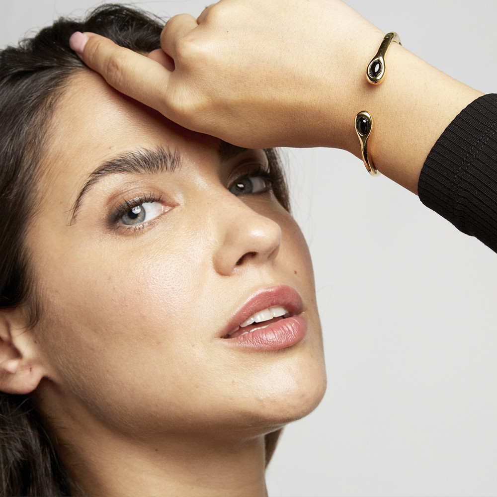 Браслет Velatti P-S114-035 с чёрным агатом