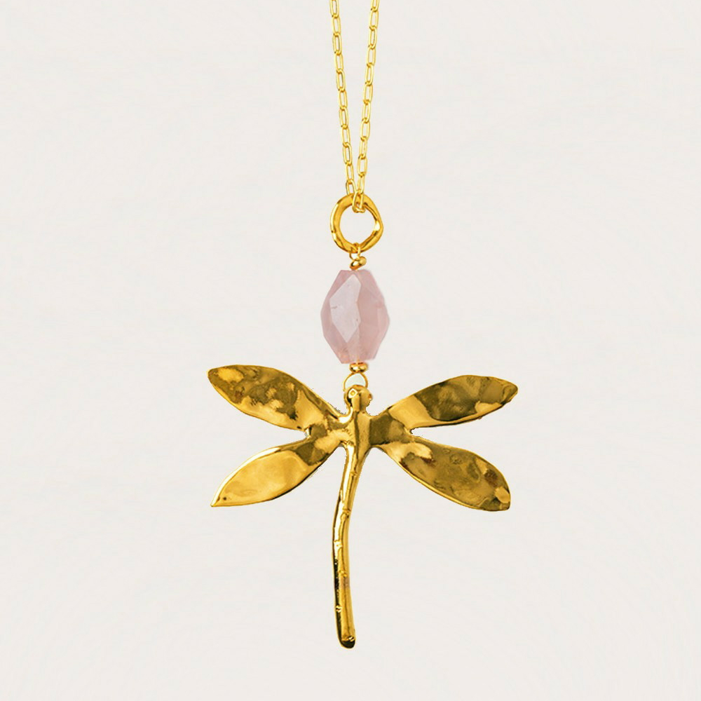 Колье Velatti C-133-005 с розовым кварцем