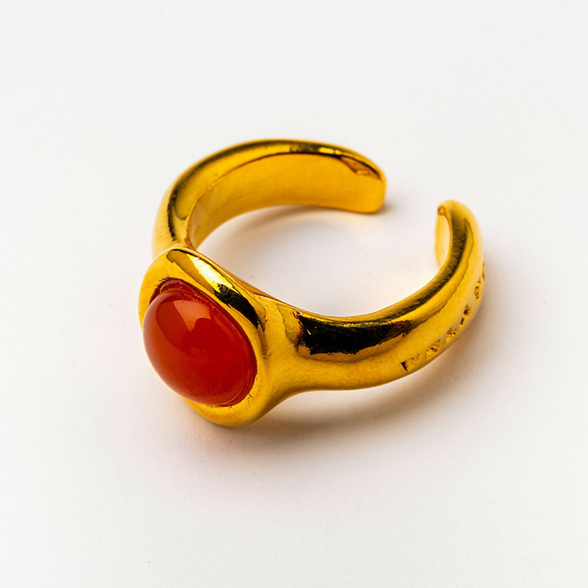 Кольцо Velatti R-130-010 с сердоликом