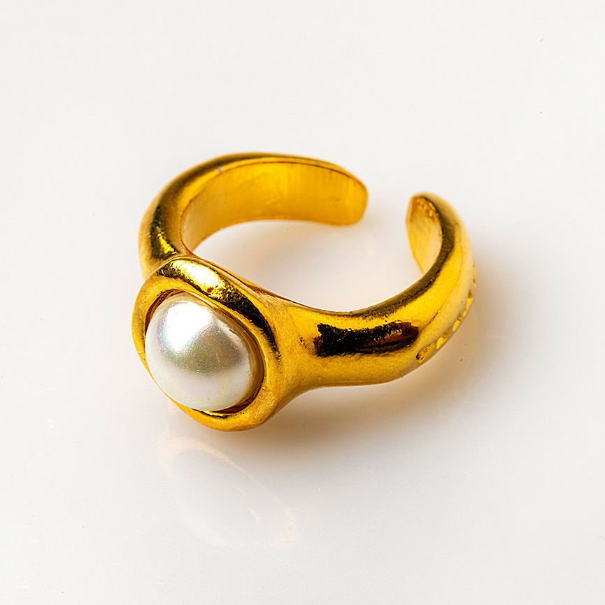 Кольцо Velatti R-130-058 с жемчугом майорка