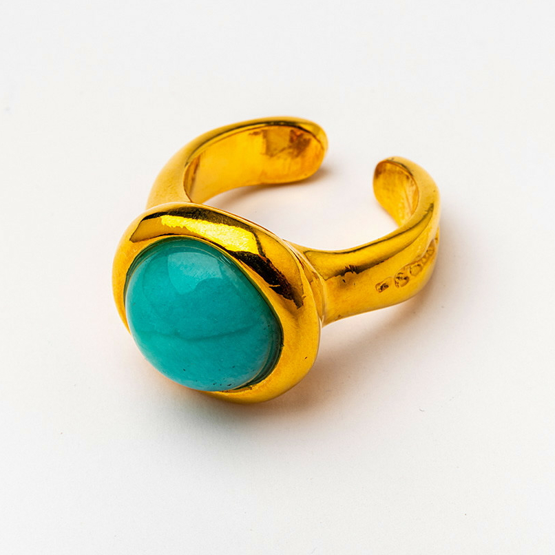 Кольцо Velatti R-111-018 с амазонитом