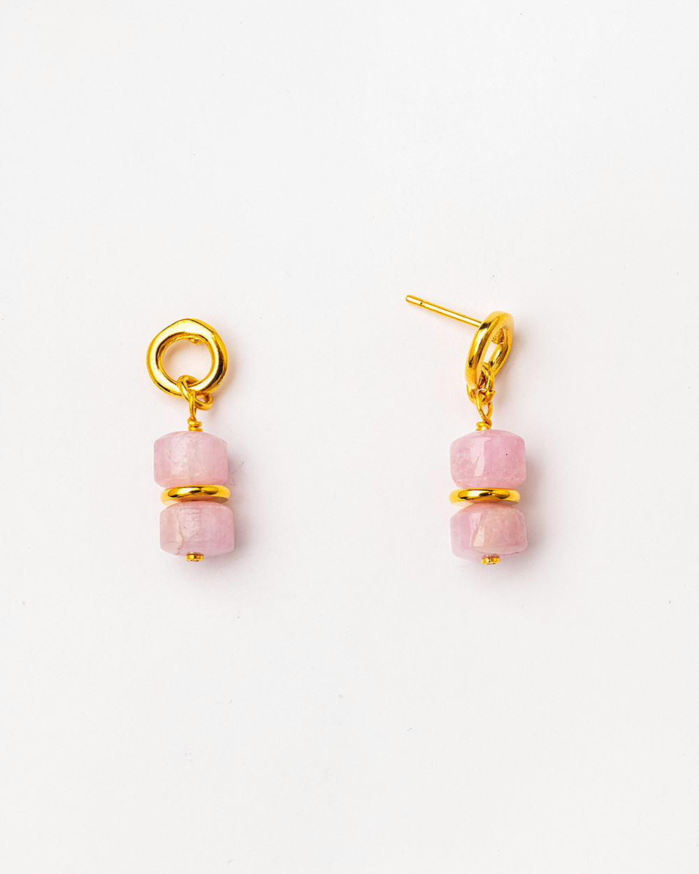 Серьги Velatti A-418-089 с кунцитом