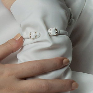 Браслет POLINA FIRENZE BR2665 Пантера белая малая