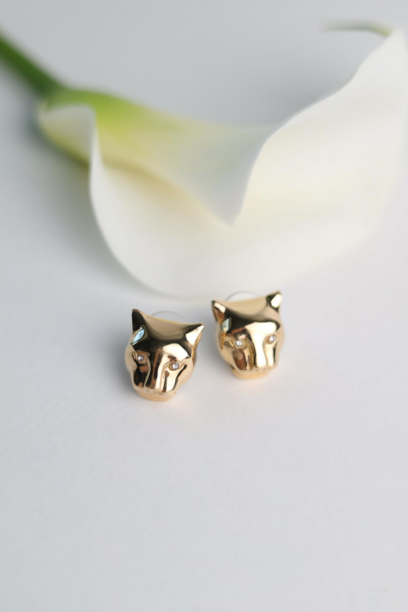 Серьги POLINA FIRENZE OR2307 Пантеры золотые