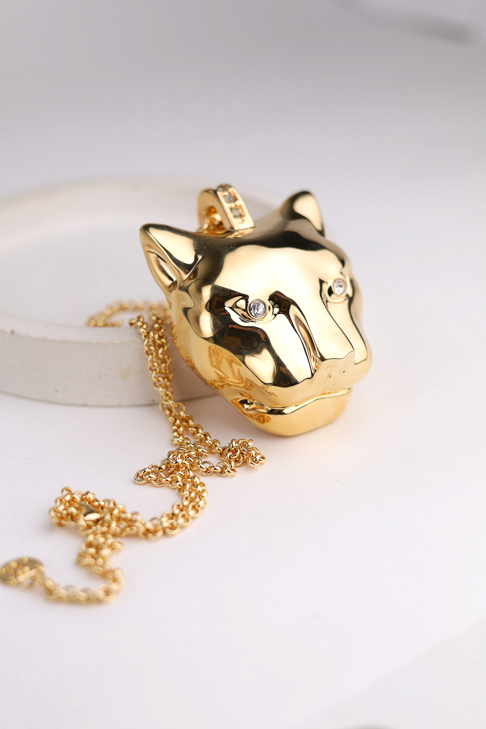 Колье POLINA FIRENZE PE4301 Пантера золотая крупная