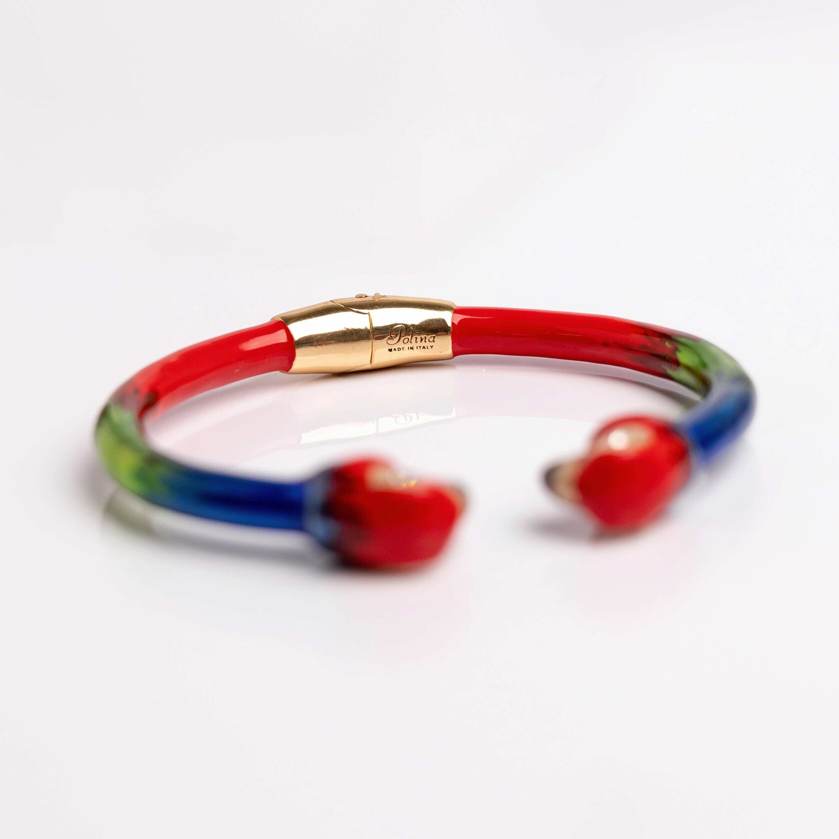 Браслет POLINA FIRENZE BR4268 Попугаи красные