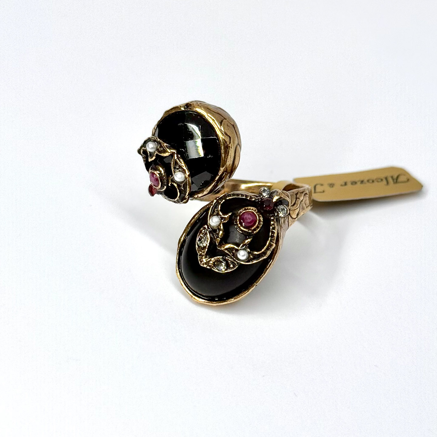 Кольцо со шпинелью, рубином и Swarovski ALCOZER & J A78ZT24