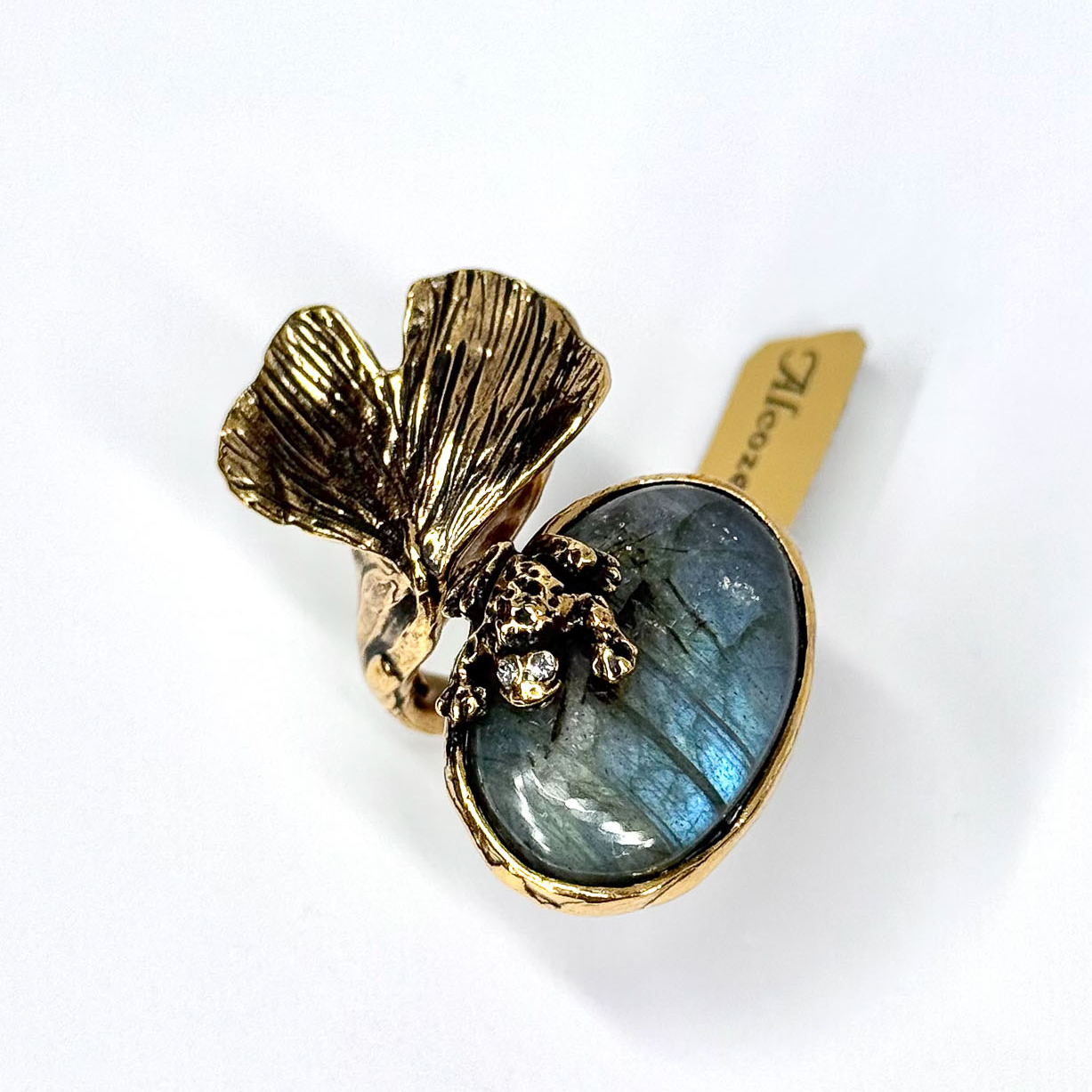 Кольцо с лабрадором и Swarovski ALCOZER & J A68UW24