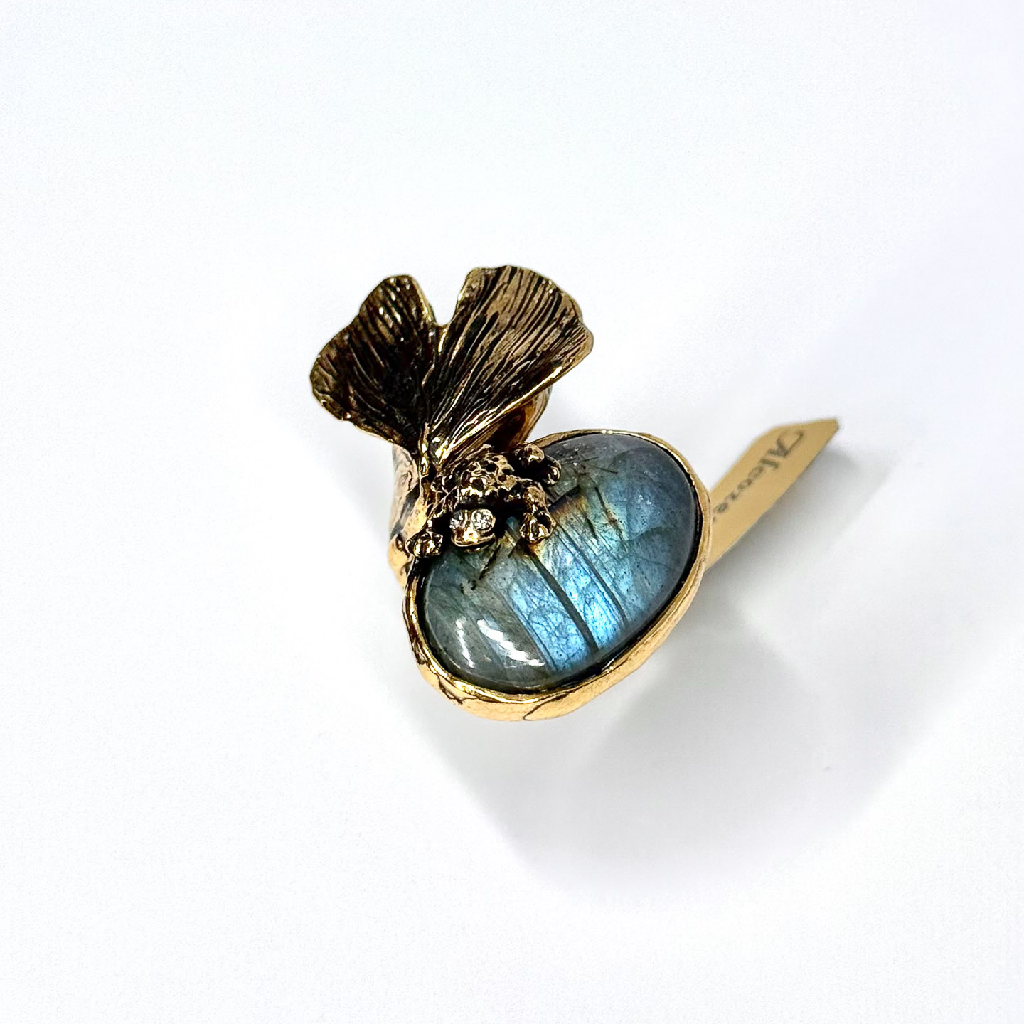 Кольцо с лабрадором и Swarovski ALCOZER & J A68UW24