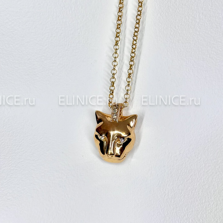 Колье POLINA FIRENZE золотая пантера средняя PE2164