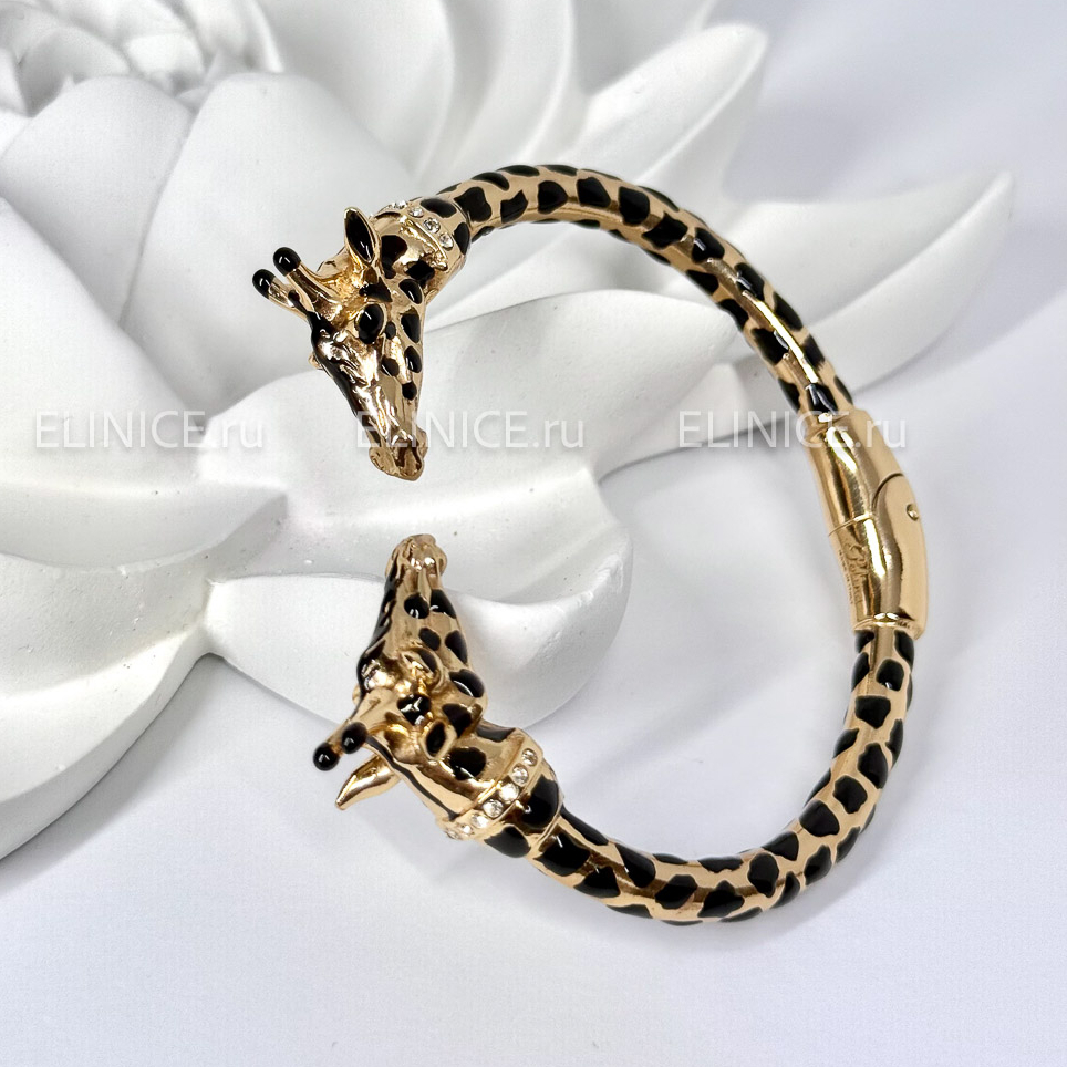 Браслет POLINA FIRENZE жирафы средние золотые BR4298