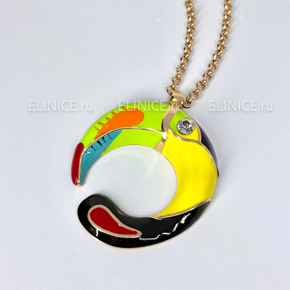 Колье POLINA FIRENZE Тукан Arcobaleno PE4317