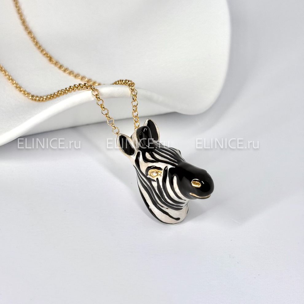 Колье POLINA FIRENZE зебра PE4284