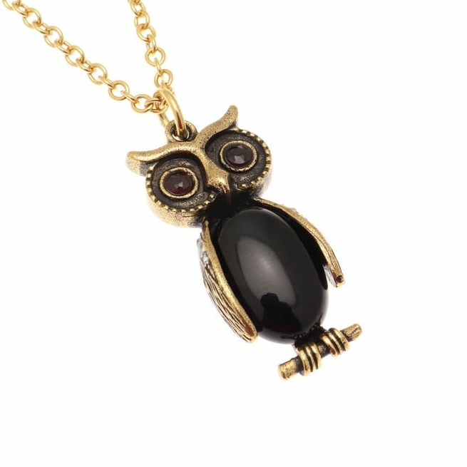 Колье с ониксом, гранатом и Swarovski ALCOZER & J C5255C