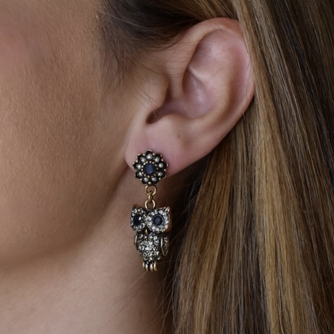 Серьги с сапфирами и Swarovski ALCOZER & J OP3862C