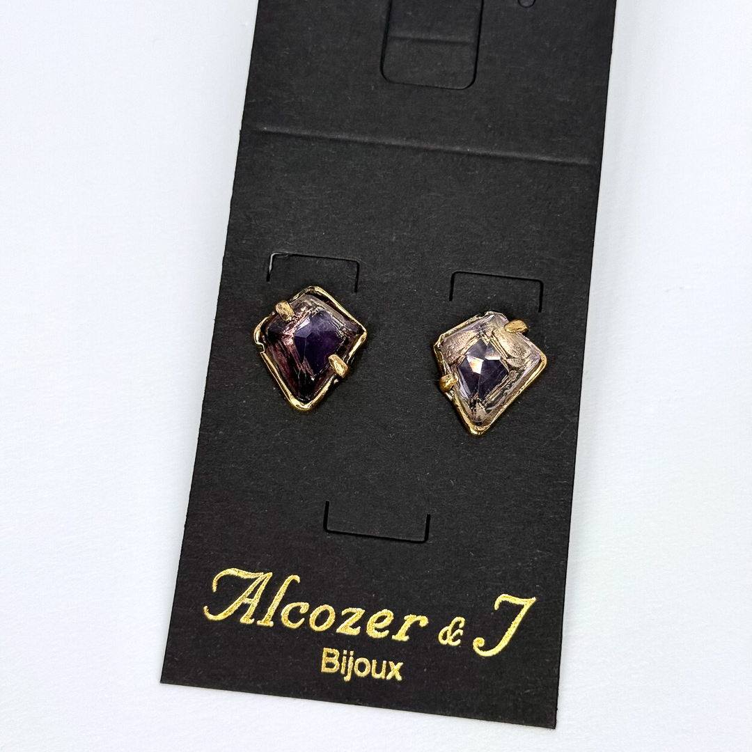 Серьги Alcozer & J с аметистом
