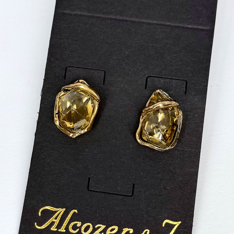 Серьги Alcozer & J с цитрином O68DP25