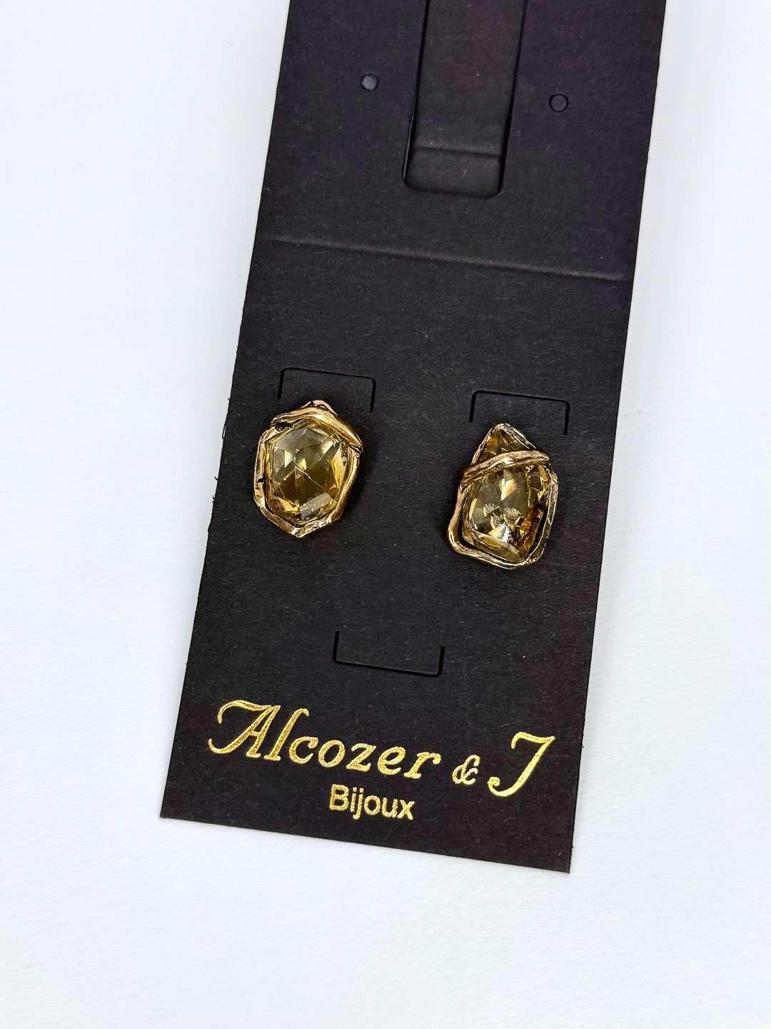 Серьги Alcozer & J с цитрином O68DP25